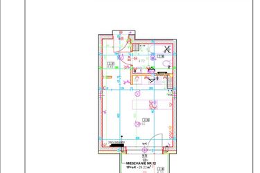 Rzut - Mieszkanie na sprzedaż 1 pokój o powierzchni 29,22 m² - numer A22 w Osiedle Zuchów