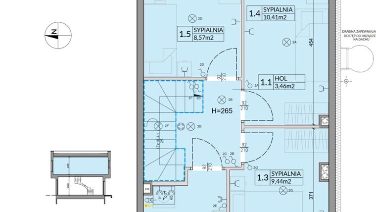 Rzut - Dom na sprzedaż 4 pokoje o powierzchni 74,16 m² - numer 25 w Boska Ksawerowska 2 etap 2