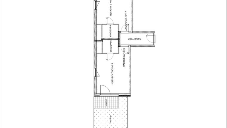 Rzut - Lokal użytkowy na sprzedaż 1 pokój o powierzchni 57,65 m² - numer U1/4 w Aleje Praskie
