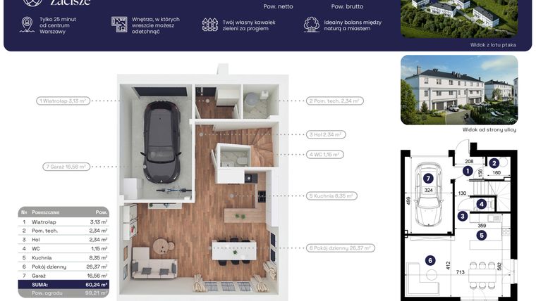 Rzut - Dom na sprzedaż 5 pokoi o powierzchni 184,55 m² - numer 21.2 w Błękitne Zacisze