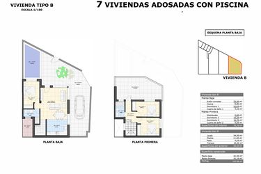 Rzut - Dom na sprzedaż 3 pokoje o powierzchni 102,7 m² - numer 4 w Domy w Pilar de la Horadada - 48809471