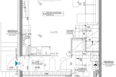 Rzut - Dom na sprzedaż 4 pokoje o powierzchni 82,54 m² - numer 19B w Ogrody Przyjaciół 5 etap II