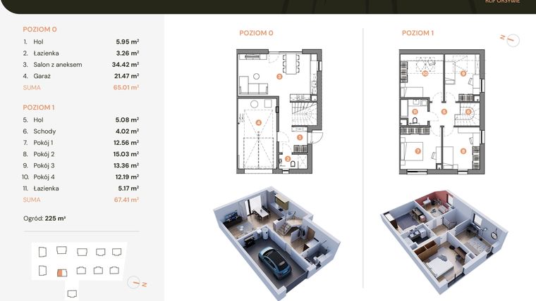 Rzut - Dom na sprzedaż 5 pokoi o powierzchni 132,53 m² - numer 9b w Klif Oksywie