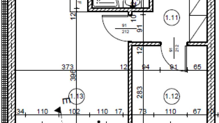 Rzut - Mieszkanie na sprzedaż 2 pokoje o powierzchni 49,52 m² - numer 22.3 w Osiedle Wyszyńskiego