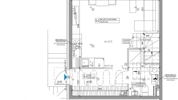 Rzut - Dom na sprzedaż 4 pokoje o powierzchni 81,74 m² - numer 19B w Ogrody Przyjaciół 5 etap II