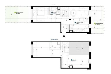 Rzut - Mieszkanie na sprzedaż 1 pokój o powierzchni 94,01 m² - numer BC0003 w Viva Cité