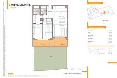Rzut - Mieszkanie na sprzedaż 2 pokoje o powierzchni 85,61 m² - numer P4-0C w Vitta Marina
