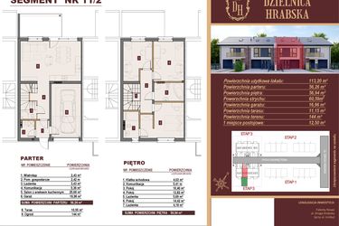 Rzut - Dom na sprzedaż 4 pokoje o powierzchni 113,2 m² - numer 11/2 w Dzielnica Hrabska