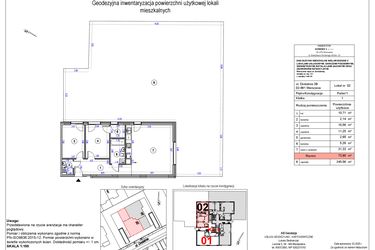 Rzut - Mieszkanie na sprzedaż 3 pokoje o powierzchni 73,9 m² - numer B2 w Vilanovia Park