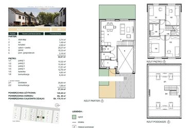 Rzut - Dom na sprzedaż 5 pokoi o powierzchni 140,48 m² - numer B9 w Cisova Park etap II