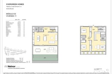 Rzut - Mieszkanie na sprzedaż 3 pokoje o powierzchni 139 m² - numer 3.11 w Evergreen Homes - Mijas
