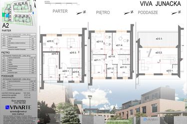 Rzut - Dom na sprzedaż 5 pokoi o powierzchni 129,14 m² - numer A2 w Viva Junacka