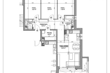Rzut - Mieszkanie na sprzedaż 4 pokoje o powierzchni 88,39 m² - numer N.C.02.11 w Nobilis