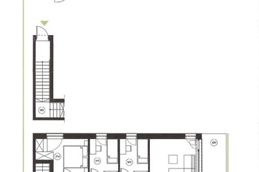 Rzut - Mieszkanie na sprzedaż 4 pokoje o powierzchni 79,37 m² - numer 19_2 w Apartamenty Sielanka