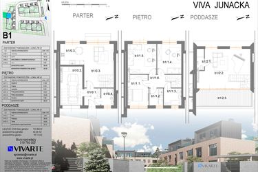 Rzut - Dom na sprzedaż 5 pokoi o powierzchni 133,9 m² - numer B1 w Viva Junacka