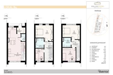 Rzut - Dom na sprzedaż 5 pokoi o powierzchni 108,78 m² - numer B4 w Villa Stoki (domy)