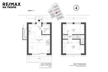 Rzut - Dom na sprzedaż 3 pokoje o powierzchni 49,8 m² - numer C11 w Sea House Wicie