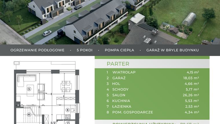Rzut - Dom na sprzedaż 5 pokoi o powierzchni 125,09 m² - numer B.1.4 w Beskidzka Park