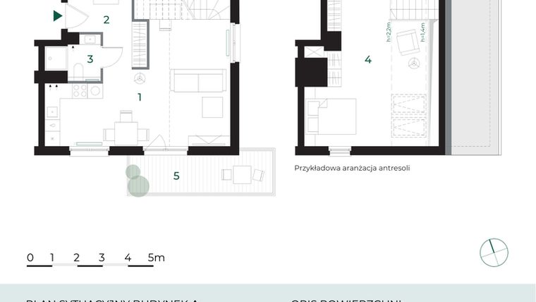 Rzut - Mieszkanie na sprzedaż 2 pokoje o powierzchni 36,9 m² - numer M29 w Park-Wojszyce