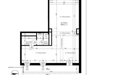 Rzut - Lokal użytkowy na sprzedaż 1 pokój o powierzchni 96,99 m² - numer A2/1/0/1 w Malta Wołkowyska etap III