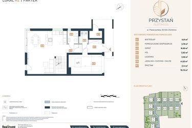 Rzut - Dom na sprzedaż 5 pokoi o powierzchni 151,66 m² - numer H2 w Przystań Złotokłos