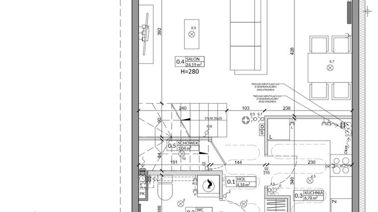 Rzut - Dom na sprzedaż 4 pokoje o powierzchni 85,9 m² - numer 28B w Zielono Mi 2