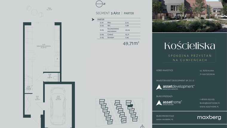 Rzut - Dom na sprzedaż 4 pokoje o powierzchni 135,15 m² - numer 3.A w Kościeliska