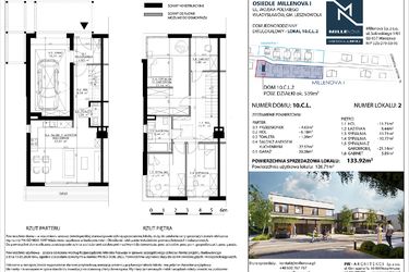 Rzut - Dom na sprzedaż 5 pokoi o powierzchni 137 m² - numer 12 w Millenova