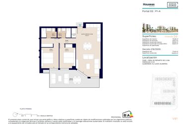 Rzut - Mieszkanie na sprzedaż 2 pokoje o powierzchni 156 m² - numer 3.1A w Houseas