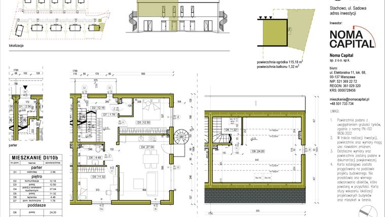 Rzut - Mieszkanie na sprzedaż 4 pokoje o powierzchni 97,34 m² - numer DI.10b w Sady Stachowo etap II
