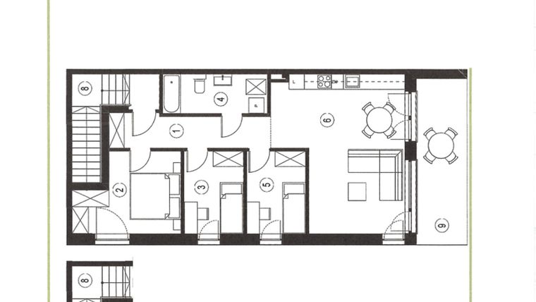 Rzut - Mieszkanie na sprzedaż 4 pokoje o powierzchni 79,4 m² - numer 21_2 w Apartamenty Sielanka
