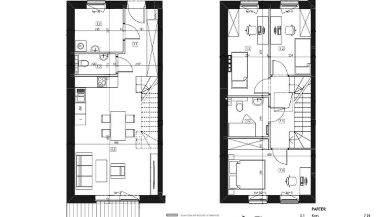 Rzut - Mieszkanie na sprzedaż 4 pokoje o powierzchni 85,77 m² - numer 20/2 w Osiedle Księżnej Dąbrówki - Skarbcowa