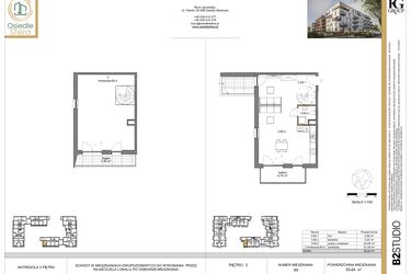 Rzut - Mieszkanie na sprzedaż 3 pokoje o powierzchni 93,67 m² - numer 69 w Osiedle Sfera etap II