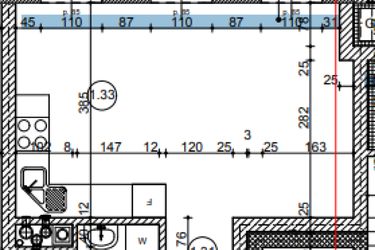Rzut - Mieszkanie na sprzedaż 1 pokój o powierzchni 30,35 m² - numer 20.7 w Osiedle Wyszyńskiego