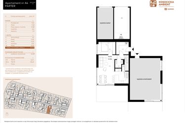 Rzut - Dom na sprzedaż 5 pokoi o powierzchni 101,03 m² - numer A4 w Kosocicka Ambient