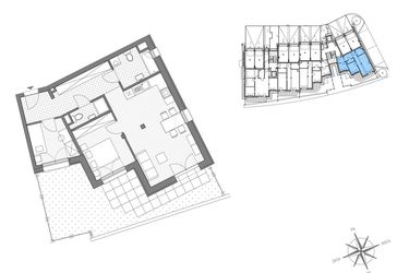 Rzut - Mieszkanie na sprzedaż 3 pokoje o powierzchni 63,31 m² - numer B.1 w Stawowa ABC