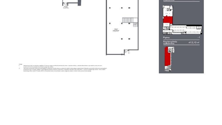 Rzut - Lokal użytkowy na sprzedaż 2 pokoje o powierzchni 696,26 m² - numer LU.02 w Manu Park