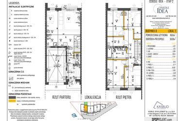 Rzut - Dom na sprzedaż 5 pokoi o powierzchni 116,79 m² - numer 8-L2 w Osiedle Idea etap II