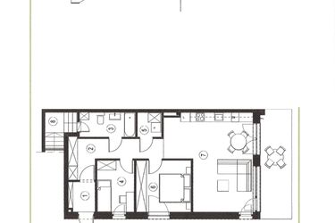 Rzut - Mieszkanie na sprzedaż 3 pokoje o powierzchni 70,78 m² - numer 29_1 w Apartamenty Sielanka