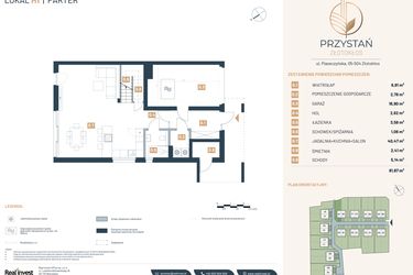 Rzut - Dom na sprzedaż 5 pokoi o powierzchni 157,29 m² - numer H1 w Przystań Złotokłos