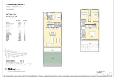Rzut - Mieszkanie na sprzedaż 4 pokoje o powierzchni 141 m² - numer 5.24 w Evergreen Homes - Mijas