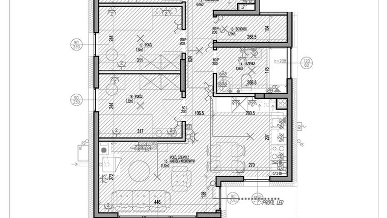 Rzut - Mieszkanie na sprzedaż 4 pokoje o powierzchni 61,19 m² - numer K6.1 w HEJ! Baniocha K