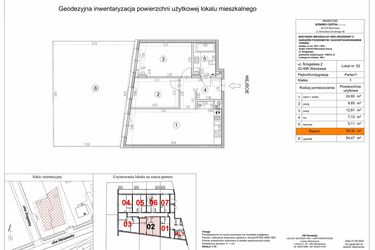 Rzut - Mieszkanie na sprzedaż 3 pokoje o powierzchni 59,3 m² - numer 2 w Apartamenty Śmigielska