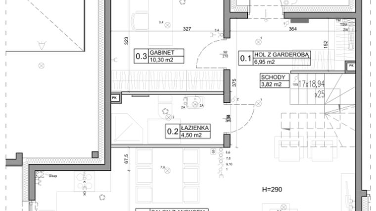 Rzut - Dom na sprzedaż 5 pokoi o powierzchni 121,57 m² - numer 9 w Miasto Ogród 4