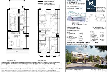 Rzut - Dom na sprzedaż 5 pokoi o powierzchni 137 m² - numer 10 w Millenova