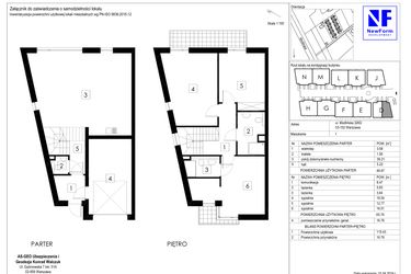 Rzut - Dom na sprzedaż 4 pokoje o powierzchni 132,19 m² - numer D1 w Dębowa Residence