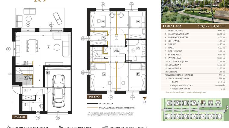 Rzut - Dom na sprzedaż 5 pokoi o powierzchni 134,58 m² - numer 10A w Lawinowa 18