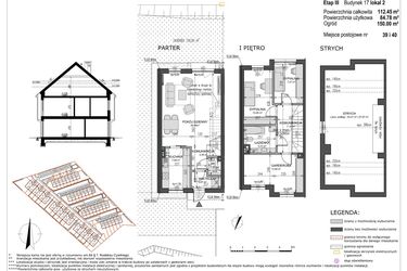 Rzut - Mieszkanie na sprzedaż 4 pokoje o powierzchni 84,79 m² - numer B17/L2 w Słoneczne Ogrody