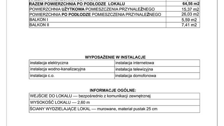 Rzut - Mieszkanie na sprzedaż 3 pokoje o powierzchni 52,97 m² - numer M20 w SUNDAY Resort Ustronie Morskie II
