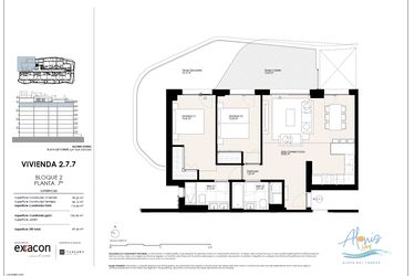 Rzut - Mieszkanie na sprzedaż 2 pokoje o powierzchni 127,58 m² - numer 77. w Alonis Living II